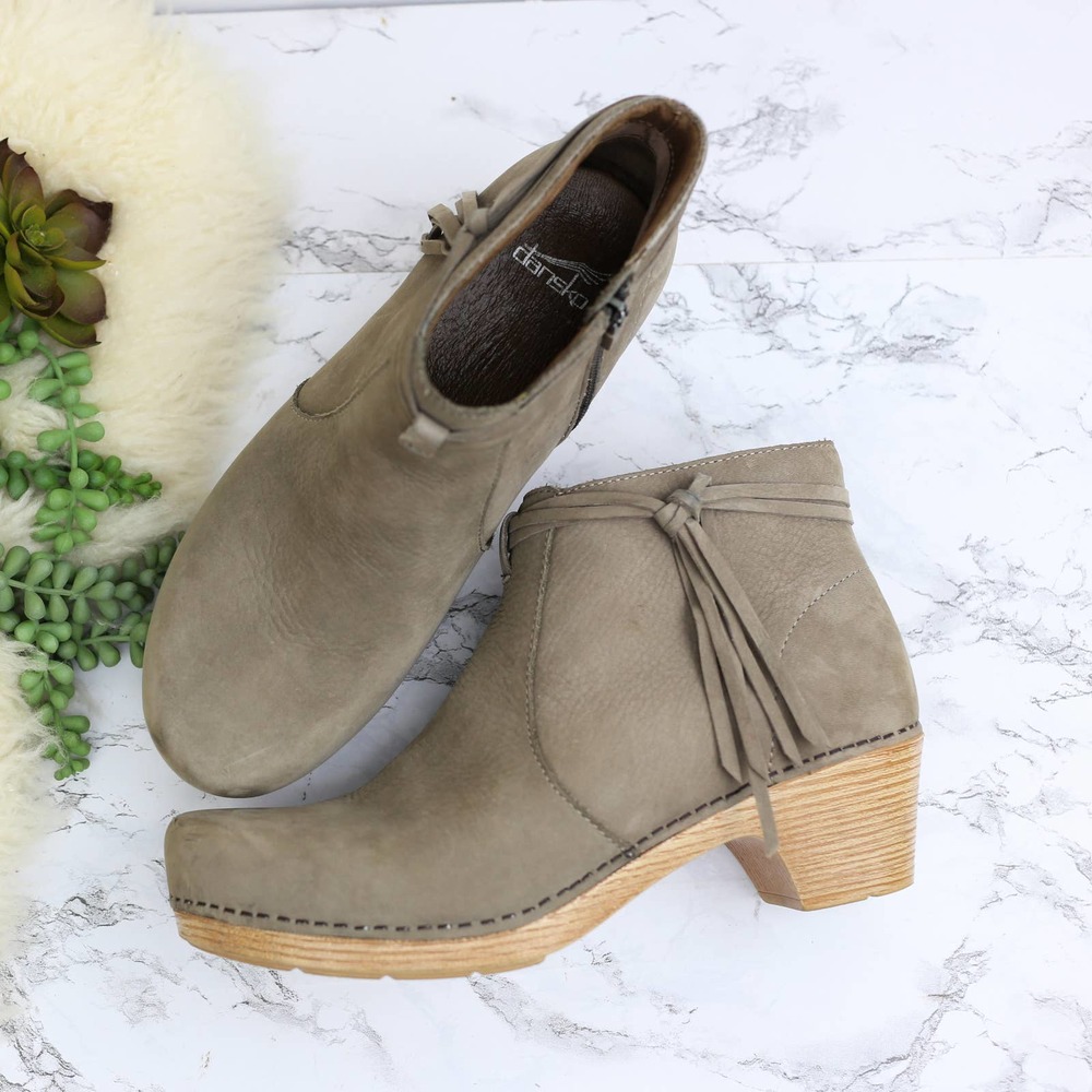 Dansko Maria Taupe Nubuck Ankle Boots 40